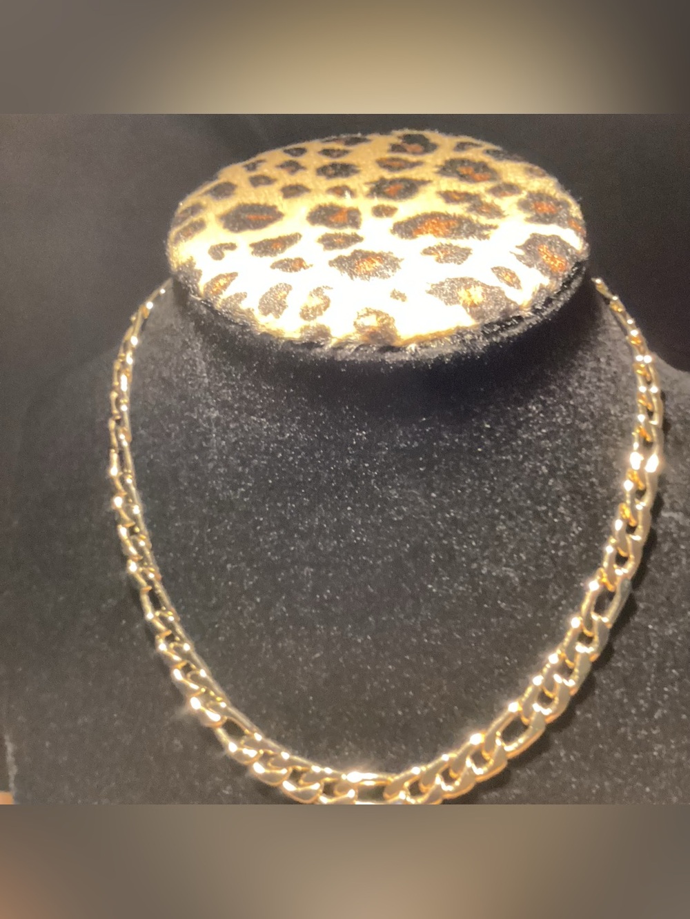 Faux Gold Link Chain Necklace Adjustable - Picture 2 of 11